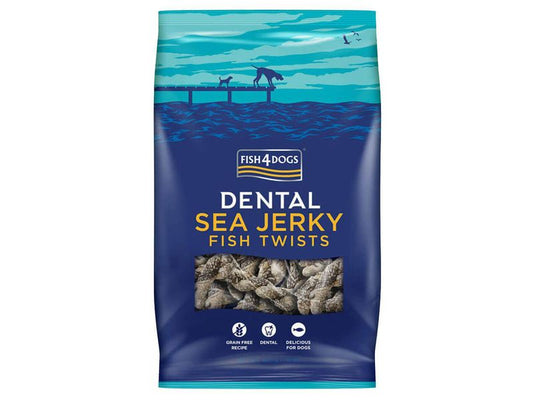 F4D DENTAL SEA JERKY FISH TWISTS 100G