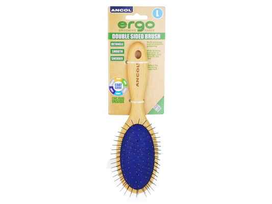 ERGO WOODEN DOUBLE SIDED BRUSH LARGE