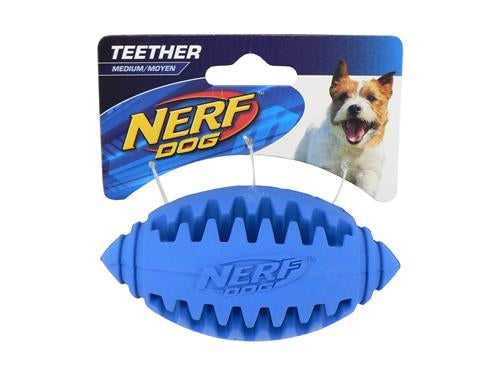 NERF TEETHER FOOTBALL MEDIUM 4"