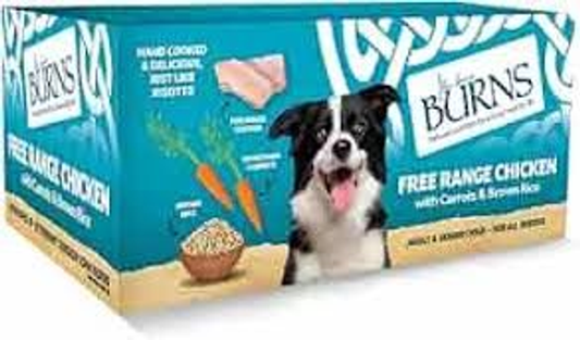 Burns free range chicken 12x150g