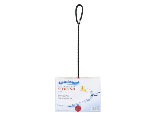 ADS 8" INVISIBLE RED EASY CATCH NET