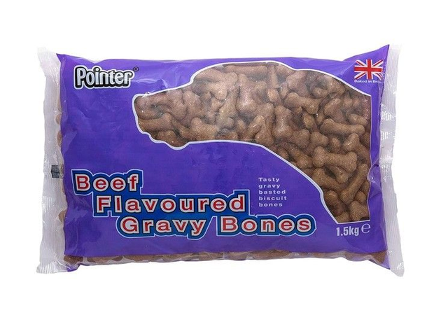 POINTER BEEF GRAVY BONES 1.5KG BAG