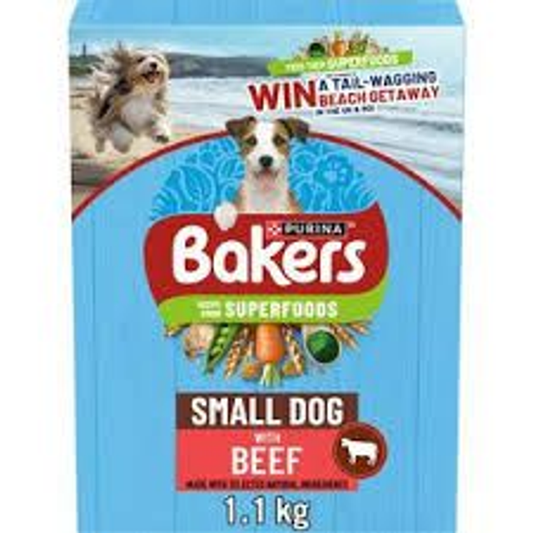 Bakers Small Dog Beef 1.1kg