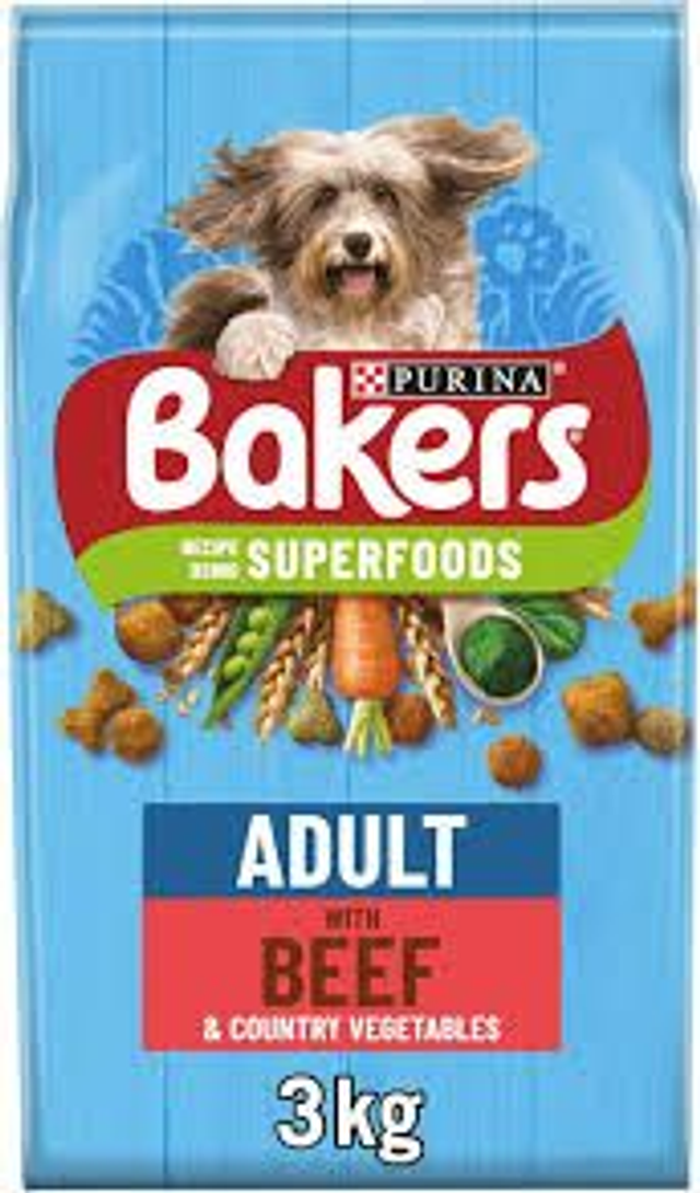 Bakers Adult Beef 3kg