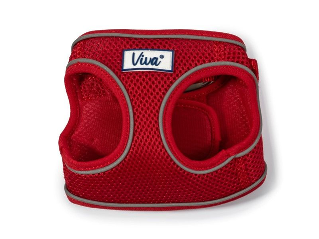 VIVA STEP IN MESH DOG HARNESS RED XS