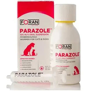 Foran Parazole Dog/cat Wormer Liquid 100ml