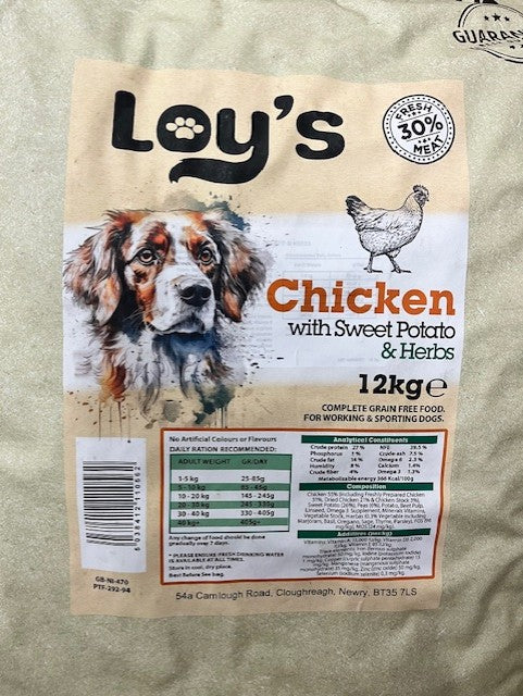 Loy's Grain Free Adult Chicken 12kg