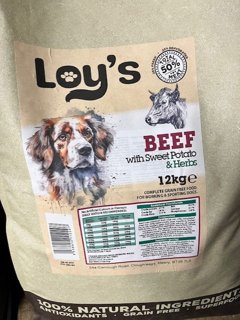 Loy's Grain Free Adult Beef 12kg